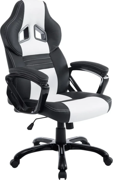 CLP Racing Pedro XL Gamingstuhl, schwarz/weiß