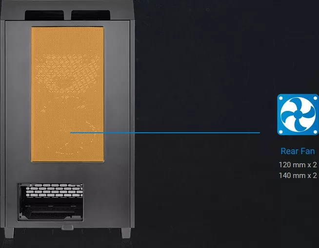 Thermaltake The Tower 200, schwarz, Glasfenster, Mini-ITX