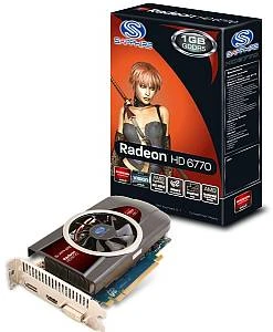 Sapphire Radeon HD 6770, 1GB GDDR5, DVI, HDMI, DP, lite retail