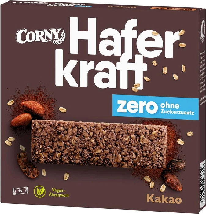 Corny Haferkraft zero Müsliriegel Kakao 140g (4x 35g)