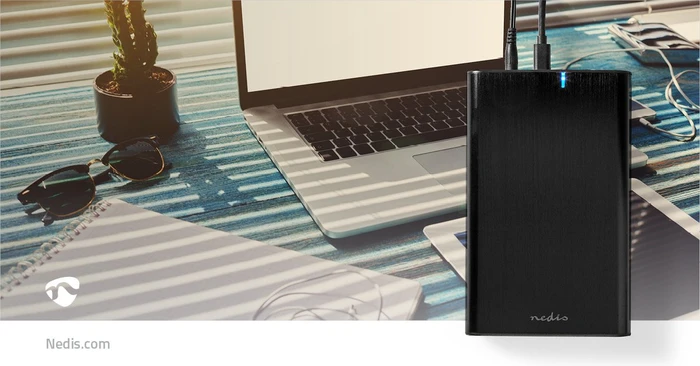 Nedis Festplattengehäuse, 3.5", USB-C 3.0