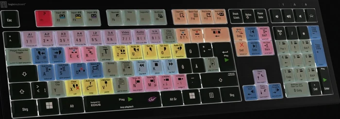 LogicKeyboard Astra 2 Grass Valley EDIUS PC, USB, DE