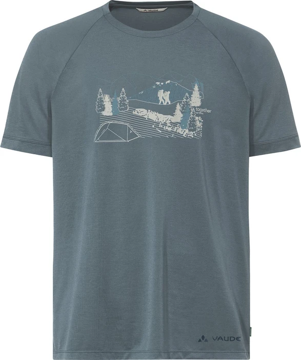 Vaude Gleann II Funktionsshirt kurzarm heron uni (Herren)