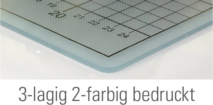 Ecobra Profi-Cutting-Mat selbstheilende Schneidematte 3-lagig, einseitig bedruckt, A1, transparent