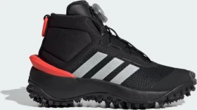adidas FortaTrail core black/silver metallic/bright red (Junior)