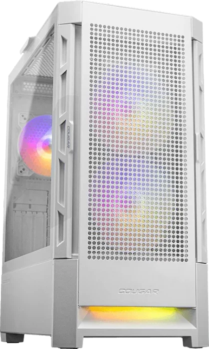 Cougar Duoface RGB White, weiß, Glasfenster