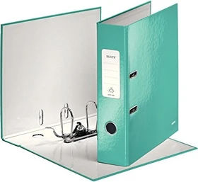 Leitz Qualitäts Ordner 2-Ring 180° WOW, 80mm, A4, eisblau
