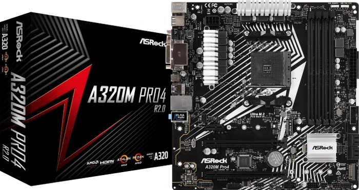 ASRock A320M Pro4 R2.0 (AMD AM4)
