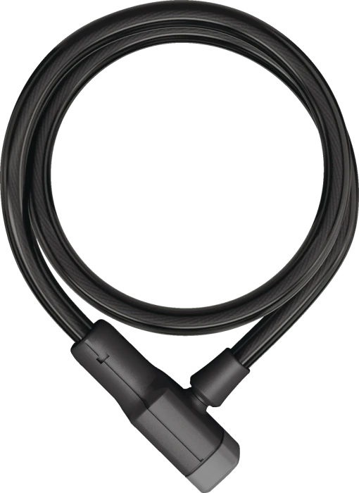 ABUS Racer 6412K/85 + Halter SCMU Kabelschloss, Schlüssel schwarz