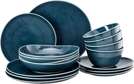 Rosenthal Junto Ocean Blue Porzellan Kombiservice, 16-tlg.