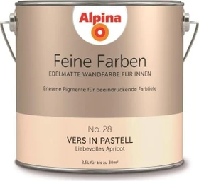 Alpina Farben Feine Farben No. 28 Vers in Pastell innen liebevolles apricot edelmatt natur, 2.5l