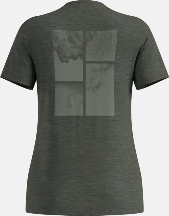 Odlo x POW Collective Voices Merinomix T-Shirt kurzarm urban chic melange (Damen)