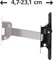 Hama TV-Wandhalterung Fullmotion 5 Sterne XS 1 Arm schwarz Vorschaubild