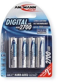 Ansmann Digital Mignon AA NiMH 2700mAh, 4er-Pack