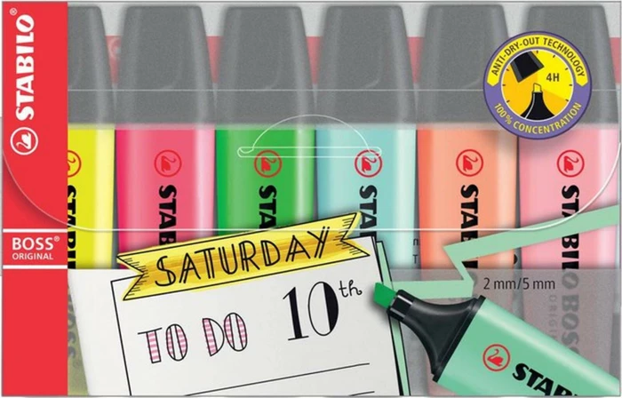 My STABILO Journal sortiert, 6er-Set, Etui