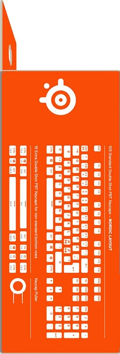 SteelSeries PrismCaps Universal Keycaps, Kunststoff (PBT) Double-Shot, schwarz, 105 Tasten, ISO-DE