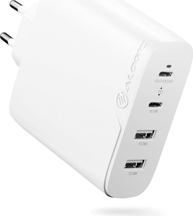 Alogic 4X100 Rapid Power 100W GaN Charger weiß