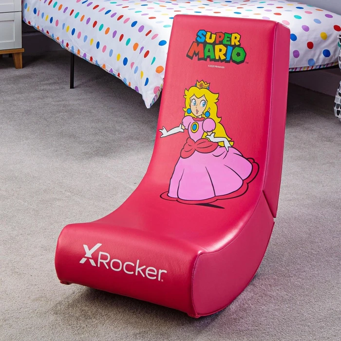 X Rocker Nintendo Super Mario Joy Collection Floor Rocker Gamingstuhl, Peach pink