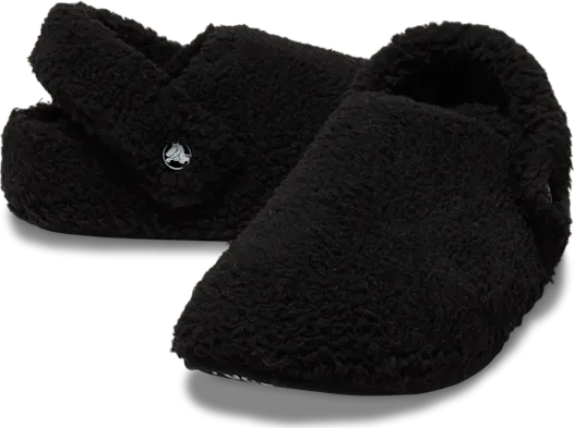 Crocs Classic Cozzzy Slipper schwarz