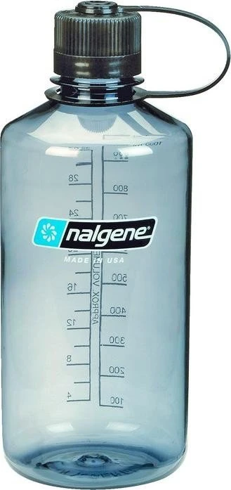 Nalgene Narrow Mouth Sustain Trinkflasche 1l grau