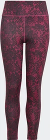 adidas Aeroready Animal-Print Optime High-Rise Pocket Hose 7/8 semi lucid fuchsia/carbon/white (Junior)