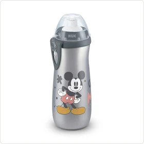 NUK Sports Cup Trinkflasche mit Push-Pull Tülle, 24+M, 450ml, disney mickey mouse