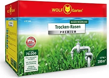 Wolf-Garten L-TP 200 Trocken-Rasen Premium Saatgut, 6kg