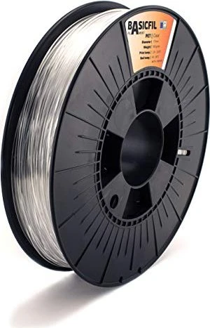 Basicfil PETG, clear, Spule, 1.75mm, 500g