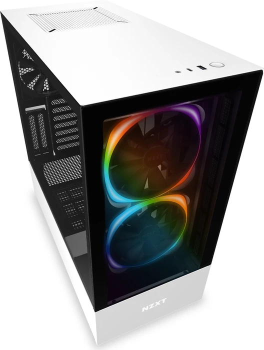 NZXT H510 Elite, weiß, Glasfenster