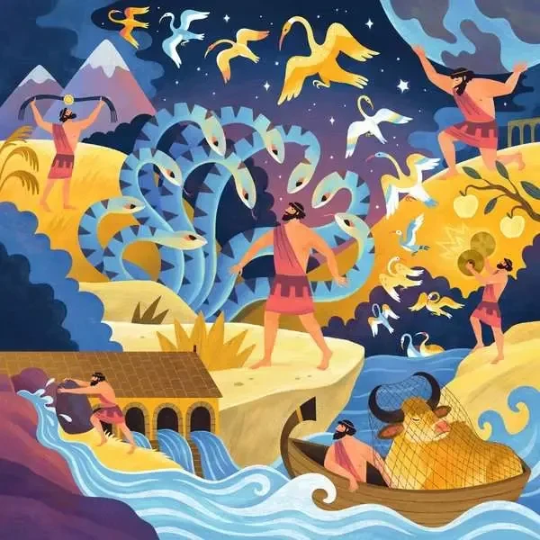 Ravensburger Puzzle Die zwölf Werke des Herkules