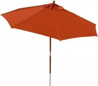 anndora Mittelmastschirm mit Knicker 300cm terracotta