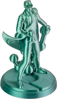 Polymaker PolyLite Silk PLA, Jadeite Green-Chrome, Spule, 1.75mm, 1.00kg