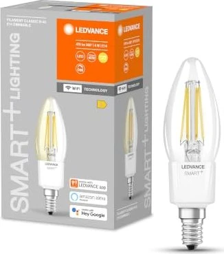 Osram Ledvance SMART+ WiFi Filament Candle B35 40 4W/827 E14