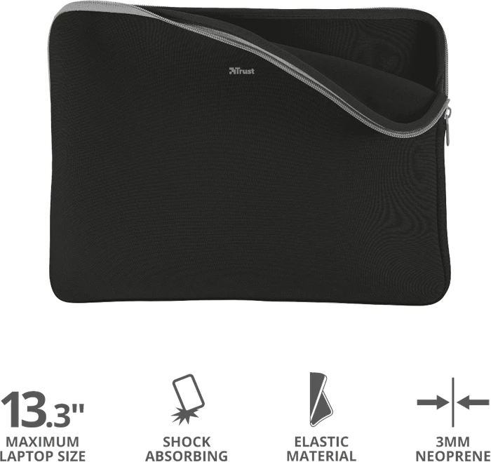 Trust Primo Soft Sleeve 13.3" schwarz