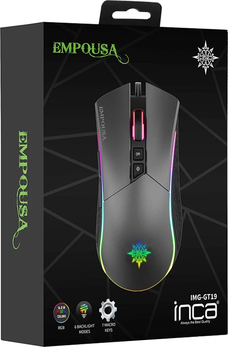 Inca IMG-GT19 RGB Gaming Mouse, USB