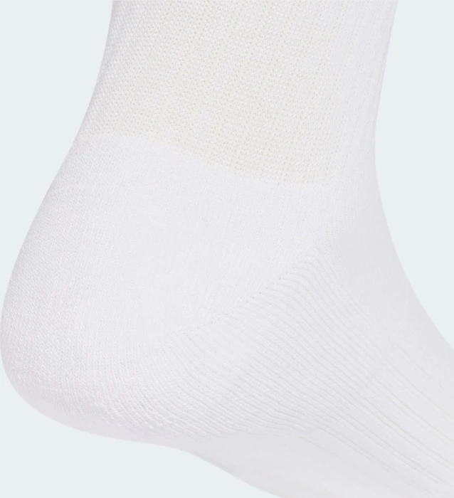 adidas 3-Streifen Cushioned Crew Socken white/semi frozen turbo/clear mint/frozen purple, 3 Paare