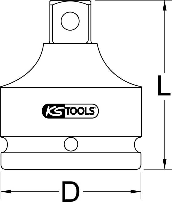 KS Tools Innensechskant Steckschlüssel 1", 22x75mm