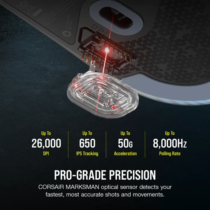 Corsair M75 Lightweight RGB Gaming Mouse, schwarz, USB
