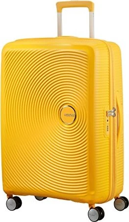 American Tourister Soundbox Spinner erweiterbar M golden yellow