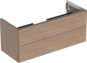 Geberit ONE Unterschrank für Waschtisch, mit zwei Schubladen, 120cm, Eiche/Melamin Holzstruktur