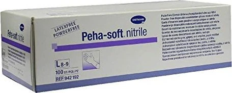Hartmann Peha-soft Nitrile powderfree Einweghandschuhe L, 100 Stück