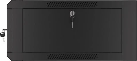 Lanberg WFFA Series 19" Rack Wandschrank 4HE, hängend, Flatpack, Glastür, IP20, RAL 9004, 600mm tief
