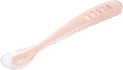 Beaba Silikon Kinderlöffel erstes Lebensjahr old pink