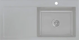 systemceram Mera 100 SL F Einbau Becken rechts titan
