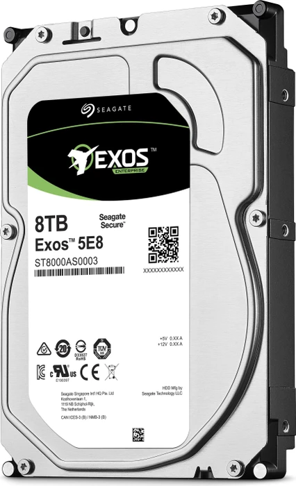 Seagate Exos E 5E8 8TB, 24/7, 512e / 3.5" / SATA 6Gb/s