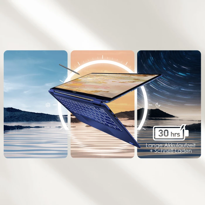 MSI Prestige 14 Flip AI+ The Starry Night-270N, Star Blue, Core Ultra X9 378H, 32GB RAM, 1TB SSD, DE, Vincent van Gogh Edition
