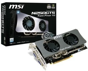 MSI GeForce GTS 250, N250GTS Twin Frozr 1G, 1GB DDR3, 2x DVI