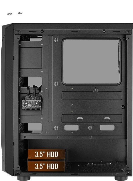 AeroCool Sentinel, Glasfenster