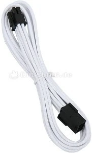 BitFenix Alchemy 6-Pin PCIe Verlängerung 45cm, sleeved weiß/schwarz