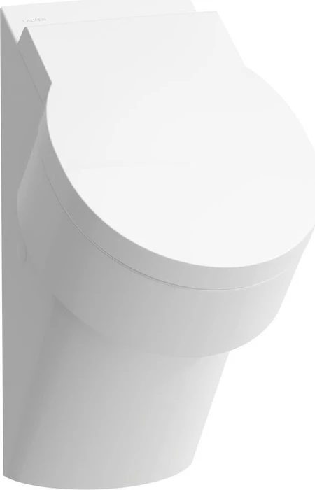 Laufen Val Absauge-Urinal, Wasserzulauf innen, spülrandlos, ohne elektronische Steuerung, Ausführung für Deckel